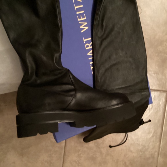 NIB Stuart Weitzman Leather Boots size 38.5 - Picture 15 of 16